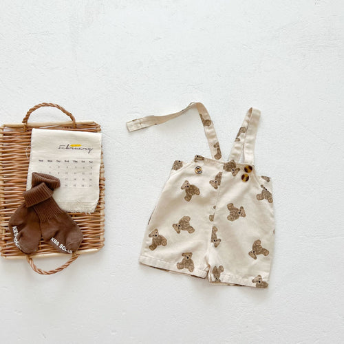 Mara & Moon BearCharm Toddler Suspender Pants